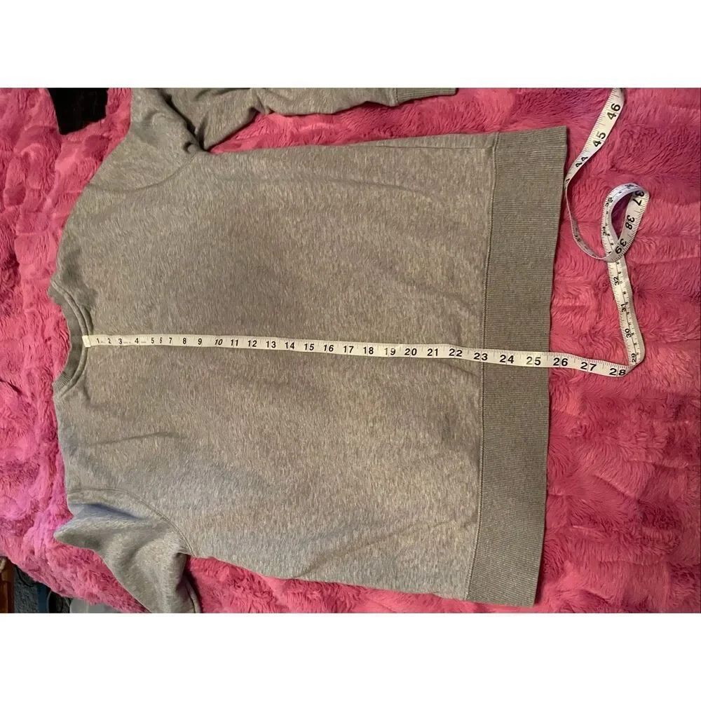 Tommy Hilfiger Heather Gray Essential Fleece Crew Neck Pullover Sweatshirt Large